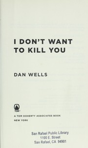 Cover of: I don't want to kill you