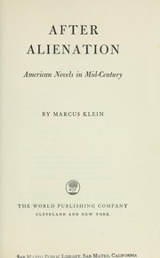 Cover of: After alienation;