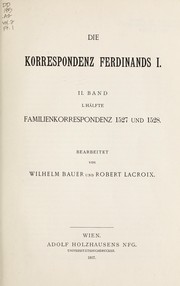 Cover of: Die Korrespondenz Ferdinands I