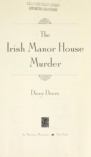 The Irish manor house murder