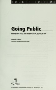 Cover of: Going public by Samuel Kernell