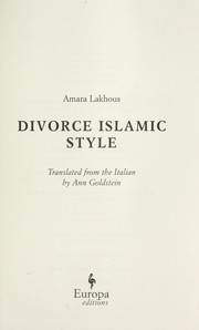 Cover of: Divorce Islamic style
