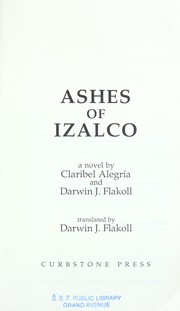 Cover of: Ashes of Izalco : a novel