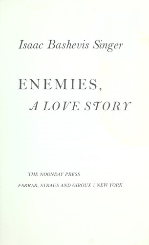 Enemies, a love story