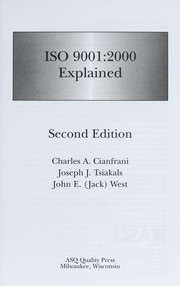 Cover of: ISO 9001:2000 explained