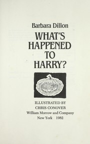 Cover of: What's happened to Harry?