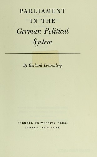 Parliament in the German political system.