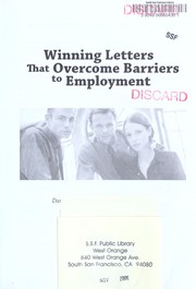 Cover of: Winning letters that overcome barriers to employment