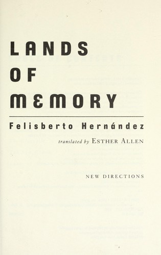 Lands of memory by Felisberto Hernández