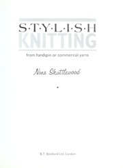 Cover of: Stylish knitting: from handspin [i.e. handspun] or commercial yarns