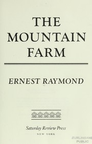 Cover of: The mountain farm.