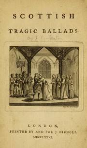 Cover of: Scottish tragic ballads.
