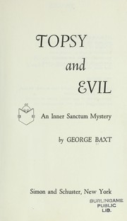 Cover of: Topsy and evil.