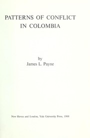 Cover of: Patterns of conflict in Colombia