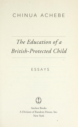 The Education of a British-Protected Child