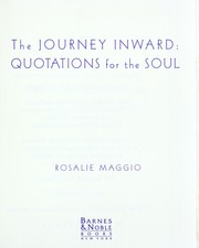 Cover of: The journey inward: quotations for the soul