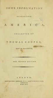 Cover of: Some information respecting America