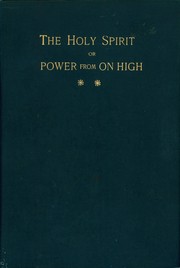 Cover of: The Holy Spirit, Or Power From On High - Vol. II