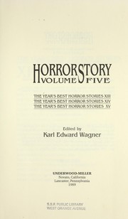 Cover of: Horror Story Volume Five