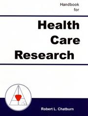 Cover of: Handbook for Health Care Research