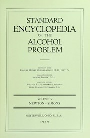 Cover of: Standard encyclopedia of the alcohol problem