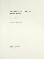 Cover of: Cataloging motion pictures and videorecordings