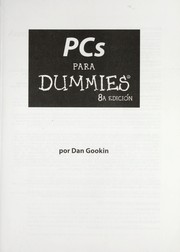 Cover of: PCs para dummies by Dan Gookin