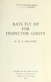 Cover of: Bats fly up for Inspector Ghote