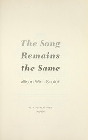 Cover of: The song remains the same