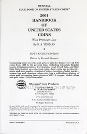 Cover of: 2001 handbook of United States coins : with premium list