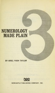 Cover of: Numerology made plain