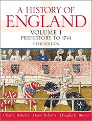 Cover of: A history of England by Clayton Roberts
