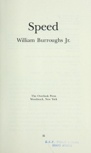 Cover of: Speed by William S. Burroughs