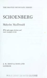Schoenberg by Malcolm MacDonald