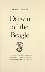 Cover of: Darwin of the Beagle.