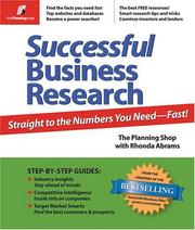 Successful Business Research by Rhonda Abrams
