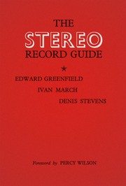 Cover of: The Stereo Record Guide by Edward Greenfield
