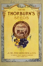 Cover of: 1916 Thorburn's seeds