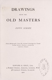 Cover of: Drawings from the old masters, fifth series: sixty photographs from the original drawings by Claude in the British Museum, selected by Laurence Binyon