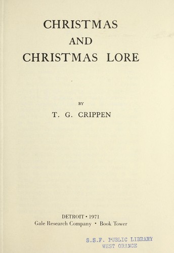 Christmas and Christmas lore