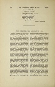 Cover of: The opposition to Lincoln in 1864