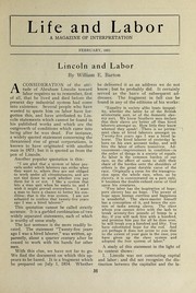 Cover of: Lincoln and labor