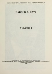 Harold A. Katz by Harold Katz