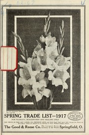 Cover of: Spring trade list 1917: for florists, nurserymen and dealers only
