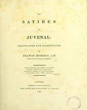 Cover of: The satires of Juvenal