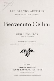 Cover of: Benvenuto Cellini: biographie critique