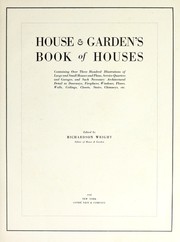 Cover of: House and Garden's book of houses by Richardson Little Wright