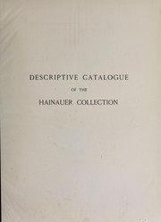 Cover of: The collection of Oscar Hainauer by Oscar Hainauer