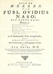 Cover of: Alle de werken van Publ. Ovidius Naso