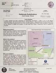 Cover of: Holbrook Subdivision: Cook County, Illinois